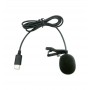 Lapel Condenser Microphone Mini Type-C Lavalier Wired Mic for Android Device Recording Conference Use Clear Audio Capture