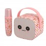 Christmas Custom Type BT 5.3 Karaoke Machine Portable Wireless Mini Karaoke Speaker With Dual Microphone for Kids Adult Gift