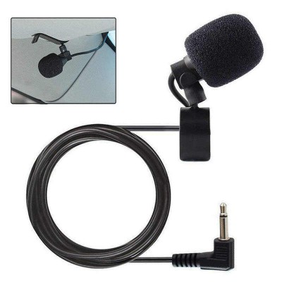 Bluetooth External Microphone for Car Stereo Radio 2.5mm Plug Omni Directional Mic Compatible with In-Dash Bluetooth System