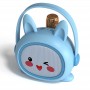 Mini Cute Cartoon Portable USB Music Stereo Speaker Outdoor Wireless BT Portable Karaoke Machine Speaker with Wireless Mic