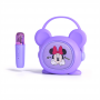 Mini Cute Cartoon Portable USB Music Stereo Speaker Outdoor Wireless BT Portable Karaoke Machine Speaker with Wireless Mic