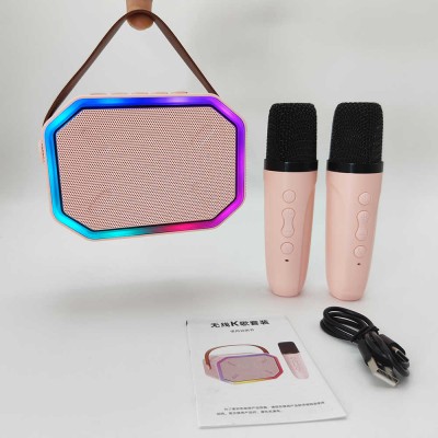 where to buy Mini Bluetooth Woofer, Speaker Box With Led Lights, wireless speaker with karaoke mic from china supplier