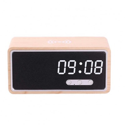 where to buy Clock Bluetooth Speaker Speaker with Wireless Charger clock speaker with multiple colors from China Supplier