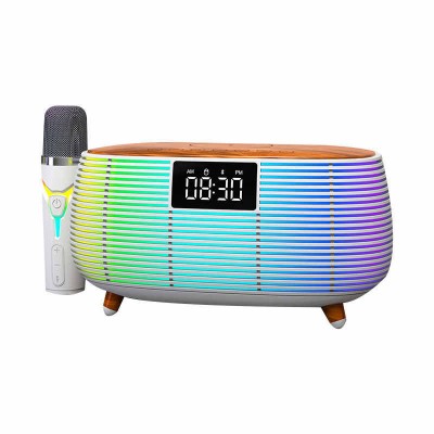 where to buy Audio Clock Bluetooth Speaker with Wireless Charger portable audio bluetooth from China Supplier