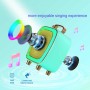 2025 New RGB Portable BT Speaker Karaoke System with Wireless Mic for Family KTV Party and Singing Entertainment