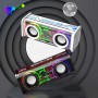 Портативная Bluetooth-колонка с мощными басами, двойным динамиком, LED RGB-подсветкой и сабвуфером для улицы