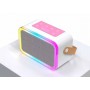 Bluetooth Stereo Speakers Portable TWS DJ Wireless Loud Machine with 2 Microphones Karaoke Set for Outdoor Party Use