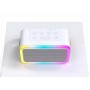 Bluetooth Stereo Speakers Portable TWS DJ Wireless Loud Machine with 2 Microphones Karaoke Set for Outdoor Party Use