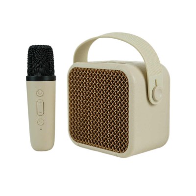 Karaoke Woofer Speaker LED Outdoor Party Portable Light Wireless Woofer Speaker with Microphone Altavoces Inteligentes Bocinas