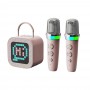 Karaoke System with Screen Wireless Karaoke Speaker with Woofer for Street Performers and Outdoor Product Demonstrations