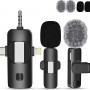Wireless Noise Cancelling Headphones with Microphone Clip-on Lavalier Mic 3-in-1 for Video Streaming Tiktok & Live Use