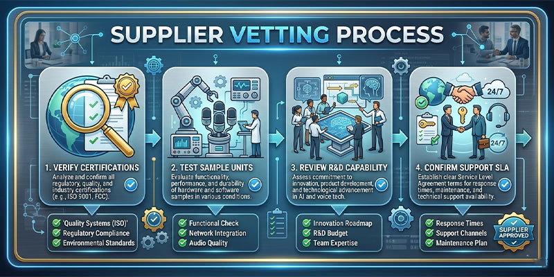 4.1 How to Evaluate Supplier Reliability and Tech Support for Microphone Speakers