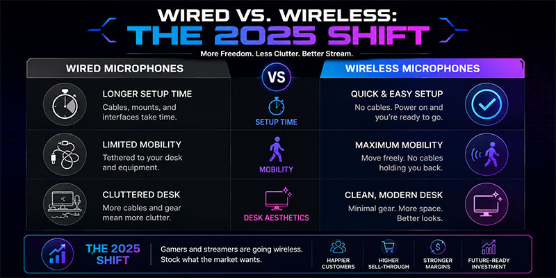 Why Bluetooth Microphones Are Becoming the Standard for Gaming and Streaming