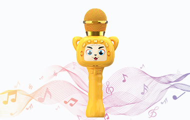 yellow kid microphone toy