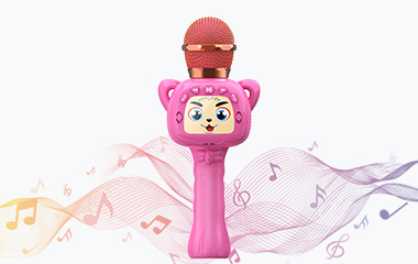 pink kid microphone toys