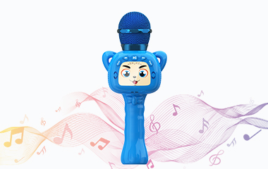 blue color kids microphone best sales