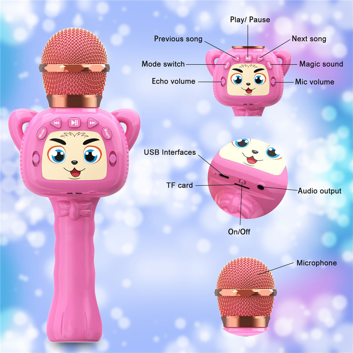 Kinder-Karaoke-Mikrofon chinesischer Hersteller
