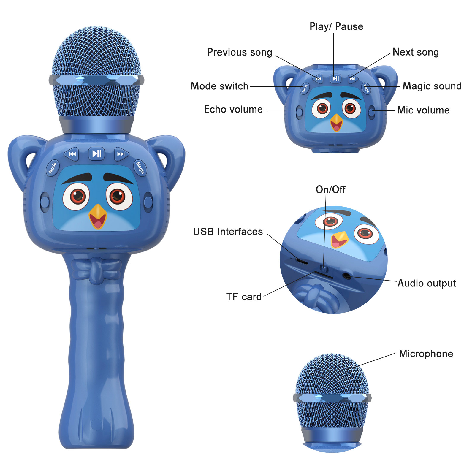 Aangepaste beste speelgoedmicrofoon China fabrikant