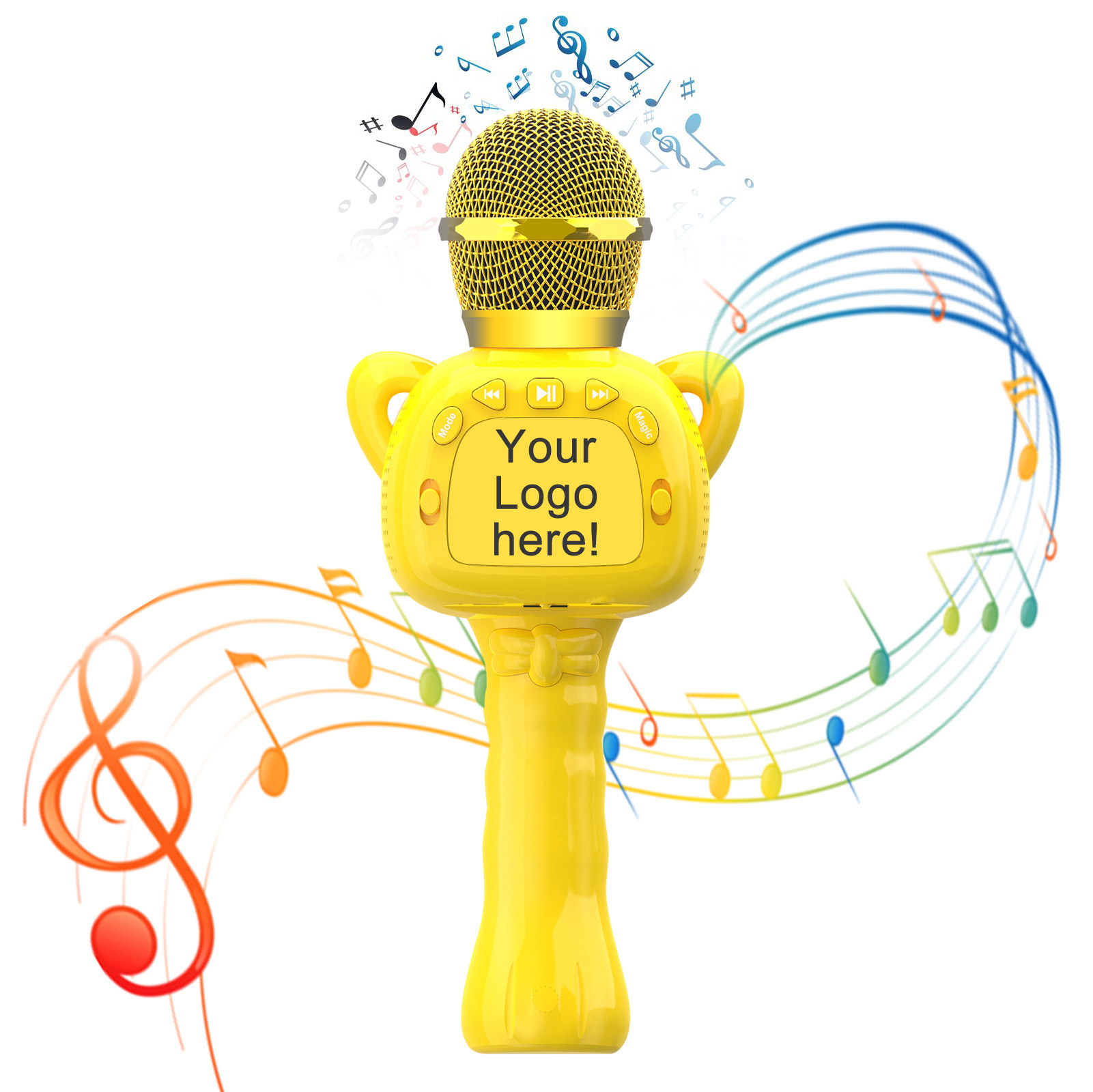 Microfone de karaokê infantil personalizado