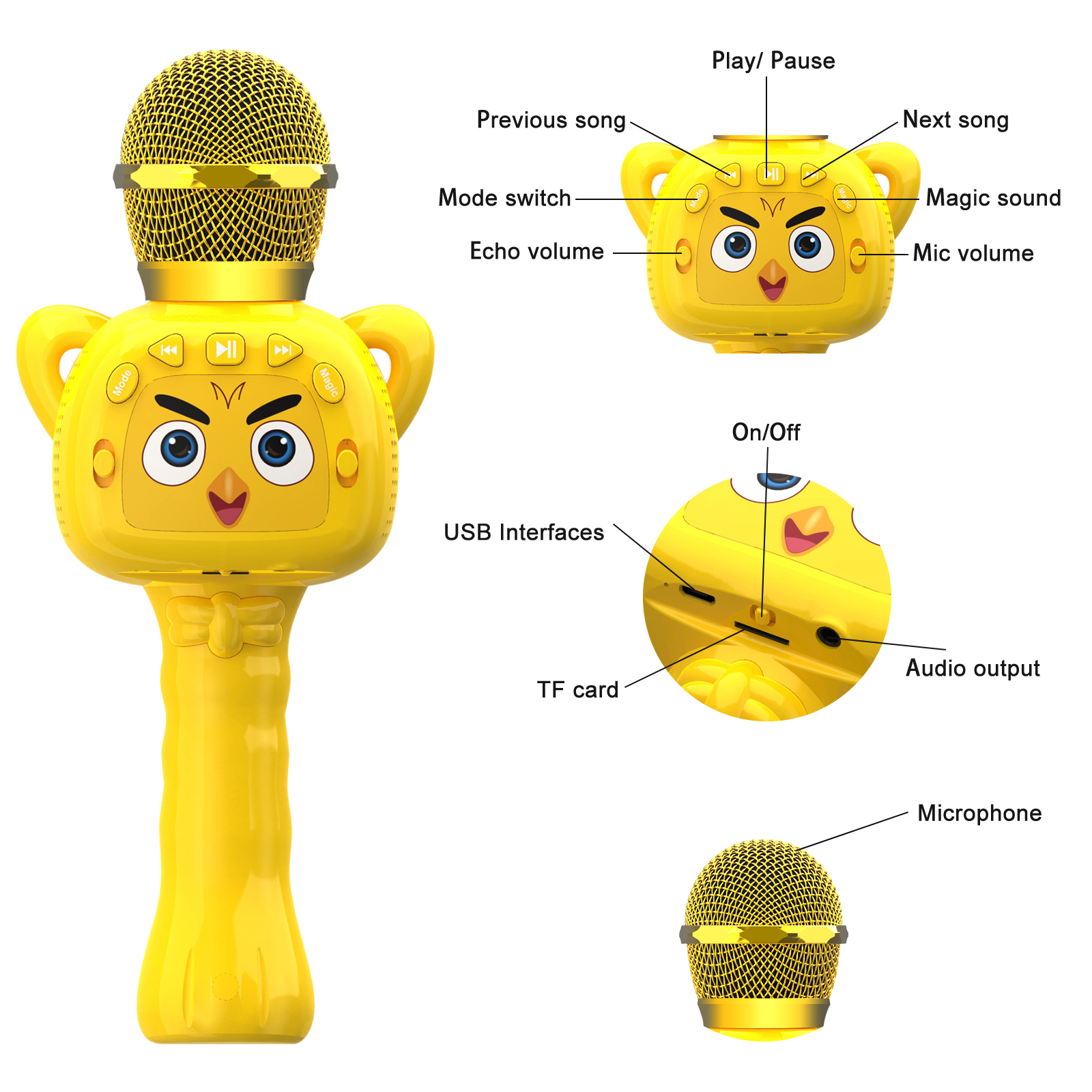 Fornecedores chineses de microfones infantis personalizados