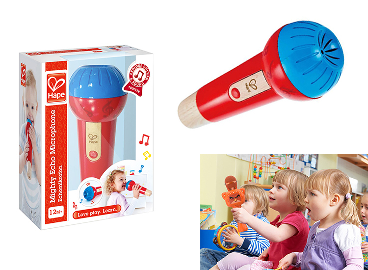 hape poderoso microfone de eco