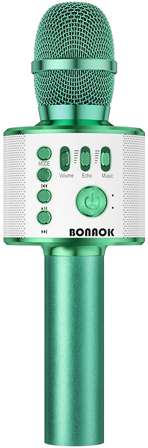 BONAOK kabelloses Bluetooth-Karaoke-Mikrofon