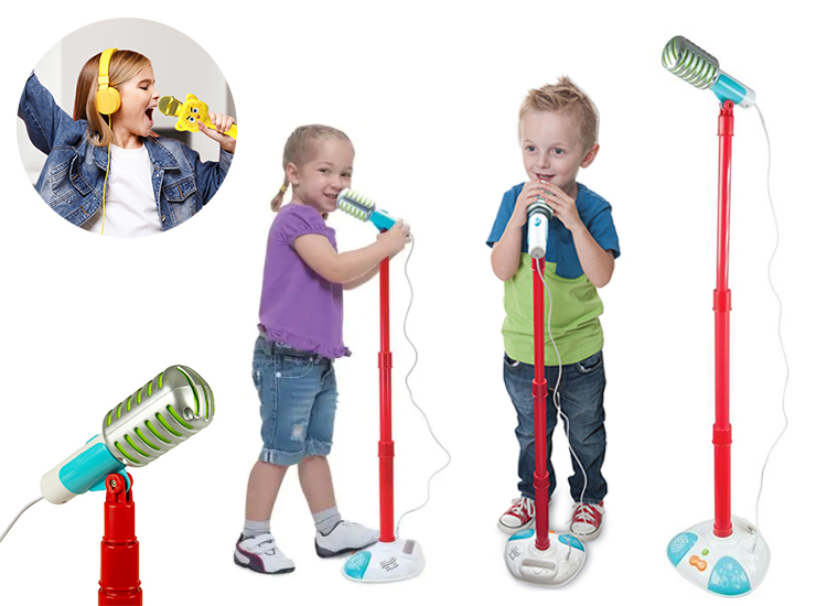 winfun kids fun microphone et support bluetooth sans fil