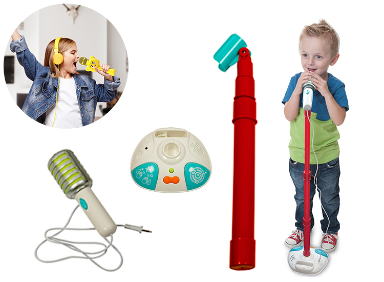 winfun kids fun microphone and stand electronic