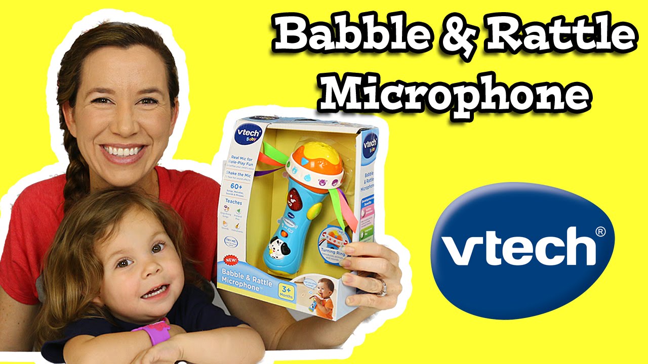 Microfone VTech balbucio e chocalho