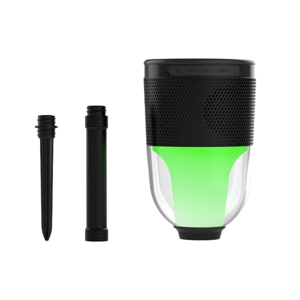 The best sounding bluetooth speaker is designed to transform your outdoor spaces into lively entertainment zones. This outdoor solar speaker lamp not only delivers impressive audio but also adds aesthetic beauty with LED mood lights. Engineered with IPX5 waterproof capabilities, it is ideal for patios, gardens, and outdoor parties. Thanks to the advanced wireless speaker system, you can enjoy seamless streaming from your devices without interruption. The mini speaker design makes it portable and easy to place anywhere, while still offering powerful, balanced sound. Each word of its promise — best, sounding, and bluetooth — is fulfilled with every beat, ensuring a premium listening experience. The wireless speaker system is intuitive and user-friendly, perfect for both casual listeners and audio enthusiasts. Whether placed on your deck or among garden plants, the mini speaker blends with the surroundings while delivering crystal-clear audio. Enjoy hours of playback powered by solar energy, making it an eco-friendly and practical choice for outdoor fun. Main Features • Music Player • Stereo Outdoor Wireless Speaker • Portable Outdoor Party Style • Support FM, USB, SD Input, USB, SD, MMC, DVD, PC, MP3, MP4, Mobile Phone • RGB LED Lighting • Colorful LED Flashing Light • AirPlay and Miracast Compatible • Voice Control Support • Phone Call Function Audio Specifications • Output Power: 5W • PMPO: 5W • Channels: 2 (2.0) • Frequency Range: 60Hz - 23KHz • Supported Audio Codecs: MP3 • Woofer Size: 1.25" • Tweeter Size: 0.39" (10mm) Connectivity • Bluetooth Standard: Bluetooth v5.3 • Supports Wireless Microphone Connection • Remote Control Included • No Built-in Microphone • No Display Screen • No App Support Battery Details • Power Source: Built-in Battery • Battery Capacity: 1200mAh • Charging Time: 1-3 Hours • Estimated Battery Life: 5-10 Hours Supported Usage • Home Theatre • Portable Audio Player • Mobile Phone • Karaoke Player • Computer • Stage Performance • Outdoor Activities • Party Events Special Attributes • Private Mold Available • Supports Memory Card (TF Card) • Suitable for Outdoor Environments • Solar Charging Compatible for Outdoor Use Packaging and Delivery • Selling Unit: Single Item • Package Size: 15 cm x 15 cm x 20 cm • Gross Weight: 1.000 kg FAQs 1. Are you a factory or a trading company We are a factory located in Shenzhen. You are warmly welcome to visit us anytime. 2. How much is the shipping charge to our country Shipping cost depends on your total quantity, size, and package details. After confirming all details, we will provide a shipping quotation as soon as possible. 3. What is your warranty policy We offer a 1-year warranty. For any defective goods, we will compensate you with your next order. 4. What payment methods do you accept T/T, Western Union, PayPal, and Alibaba Trade Assurance. 5. How soon can you ship after order confirmation Typically within 10-15 working days, depending on order quantity and specifics.