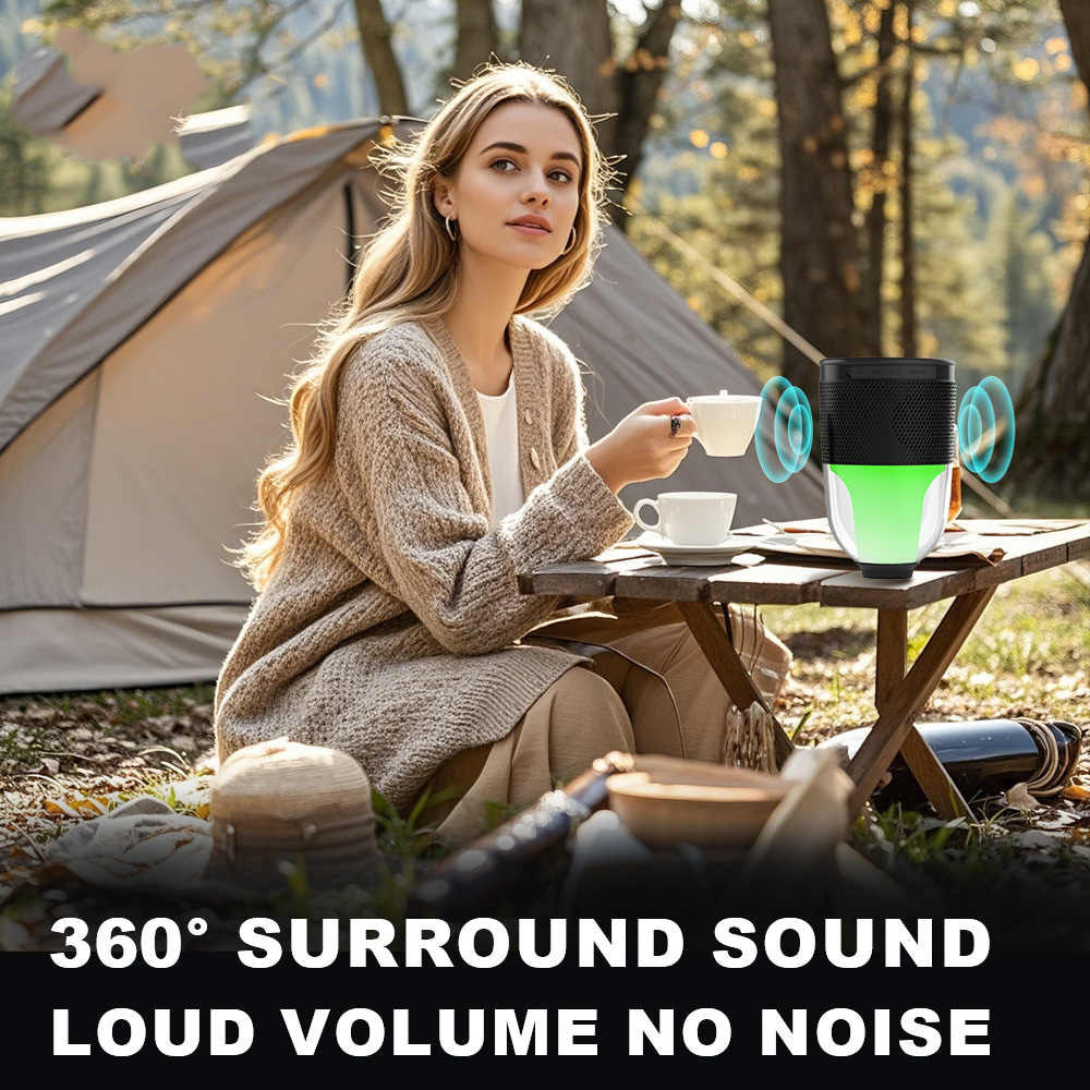 The best sounding bluetooth speaker is designed to transform your outdoor spaces into lively entertainment zones. This outdoor solar speaker lamp not only delivers impressive audio but also adds aesthetic beauty with LED mood lights. Engineered with IPX5 waterproof capabilities, it is ideal for patios, gardens, and outdoor parties. Thanks to the advanced wireless speaker system, you can enjoy seamless streaming from your devices without interruption. The mini speaker design makes it portable and easy to place anywhere, while still offering powerful, balanced sound. Each word of its promise — best, sounding, and bluetooth — is fulfilled with every beat, ensuring a premium listening experience. The wireless speaker system is intuitive and user-friendly, perfect for both casual listeners and audio enthusiasts. Whether placed on your deck or among garden plants, the mini speaker blends with the surroundings while delivering crystal-clear audio. Enjoy hours of playback powered by solar energy, making it an eco-friendly and practical choice for outdoor fun. Main Features • Music Player • Stereo Outdoor Wireless Speaker • Portable Outdoor Party Style • Support FM, USB, SD Input, USB, SD, MMC, DVD, PC, MP3, MP4, Mobile Phone • RGB LED Lighting • Colorful LED Flashing Light • AirPlay and Miracast Compatible • Voice Control Support • Phone Call Function Audio Specifications • Output Power: 5W • PMPO: 5W • Channels: 2 (2.0) • Frequency Range: 60Hz - 23KHz • Supported Audio Codecs: MP3 • Woofer Size: 1.25" • Tweeter Size: 0.39" (10mm) Connectivity • Bluetooth Standard: Bluetooth v5.3 • Supports Wireless Microphone Connection • Remote Control Included • No Built-in Microphone • No Display Screen • No App Support Battery Details • Power Source: Built-in Battery • Battery Capacity: 1200mAh • Charging Time: 1-3 Hours • Estimated Battery Life: 5-10 Hours Supported Usage • Home Theatre • Portable Audio Player • Mobile Phone • Karaoke Player • Computer • Stage Performance • Outdoor Activities • Party Events Special Attributes • Private Mold Available • Supports Memory Card (TF Card) • Suitable for Outdoor Environments • Solar Charging Compatible for Outdoor Use Packaging and Delivery • Selling Unit: Single Item • Package Size: 15 cm x 15 cm x 20 cm • Gross Weight: 1.000 kg FAQs 1. Are you a factory or a trading company We are a factory located in Shenzhen. You are warmly welcome to visit us anytime. 2. How much is the shipping charge to our country Shipping cost depends on your total quantity, size, and package details. After confirming all details, we will provide a shipping quotation as soon as possible. 3. What is your warranty policy We offer a 1-year warranty. For any defective goods, we will compensate you with your next order. 4. What payment methods do you accept T/T, Western Union, PayPal, and Alibaba Trade Assurance. 5. How soon can you ship after order confirmation Typically within 10-15 working days, depending on order quantity and specifics.