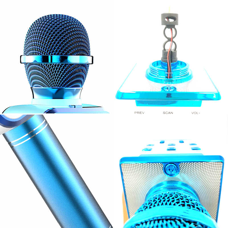 where to buy karaoke led microphone karaoke mic for bluetooth speaker and karaoke mic with echo China supplier