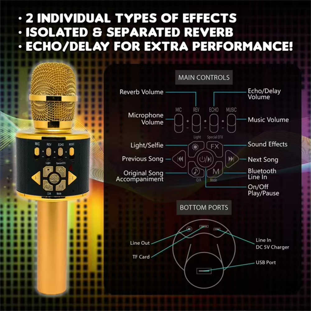 where to buy multi microphone system bluetooth speaker with lights and microphone and speaker with lights and microphone China supplier